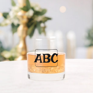 Monogrammed Name Personalized Whiskey Glass