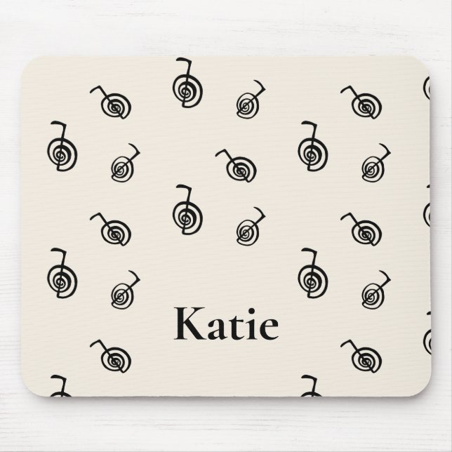 Monogrammed Name Reiki Symbol Healing Pattern Mous Mouse Pad (Front)