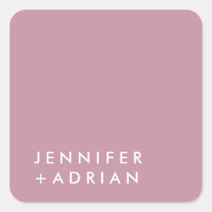 monogrammed,name, square sticker