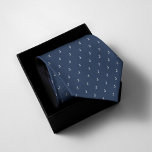 Monogrammed Navy Blue Tie<br><div class="desc">Make a statement with our Monogrammed Navy Blue Neck Tie! Personalize it with your initials for a truly unique accessory. Perfect for weddings, formal events, or everyday elegance.</div>
