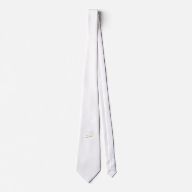 Monogrammed Neck Tie for Diner en Blanc (Front)