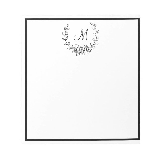 Monogrammed Note Pad (Front)