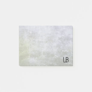 Monogrammed Old Stone Grunge Texture Post-it Notes