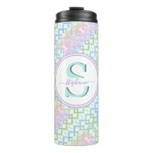 Monogrammed Pastel Custom Tumbler Gift for Her