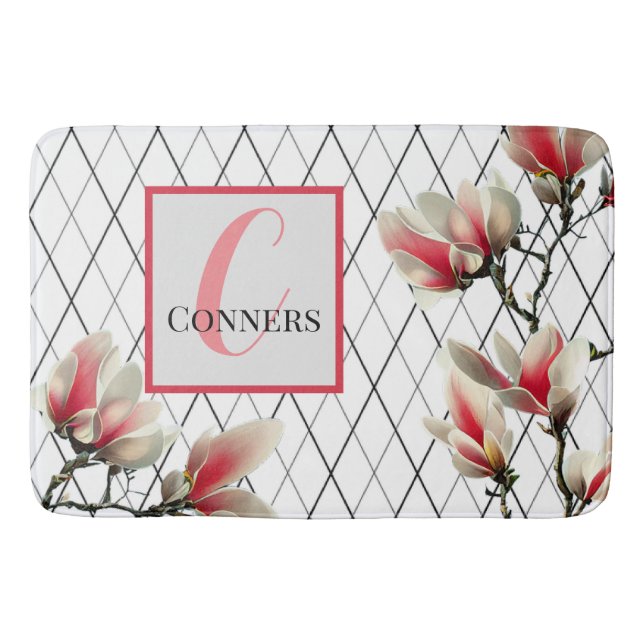 Monogrammed Personalized Bathroom Rug (Front)