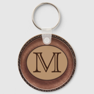 Monogrammed Personalized Keychain for Men