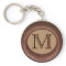 Monogrammed Personalized Keychain for Men