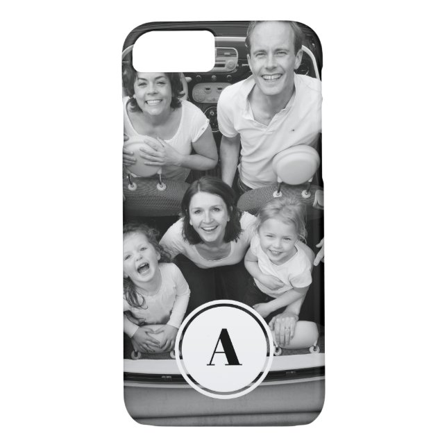 Monogrammed Personalized Photo Classic Phone Case (Back)