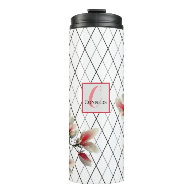 Monogrammed Personalized Thermal Tumbler (Front)