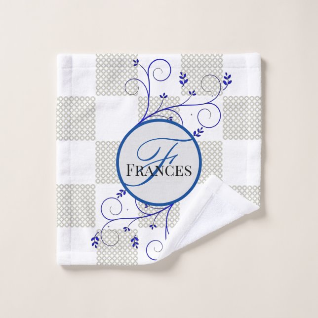 Monogrammed Personalized Washcloth  Wash Cloth (Wash Cloth)