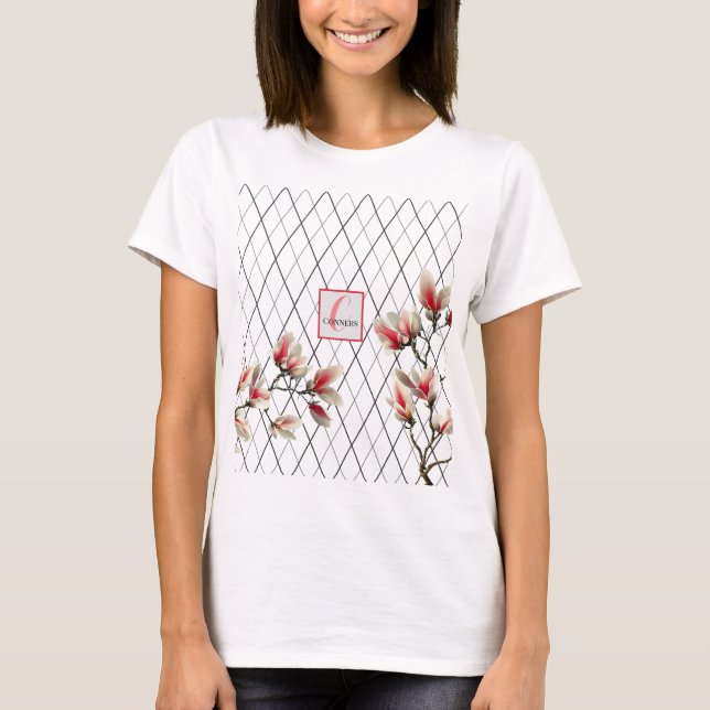 Monogrammed Personalized Women's T-Shirt (Front)