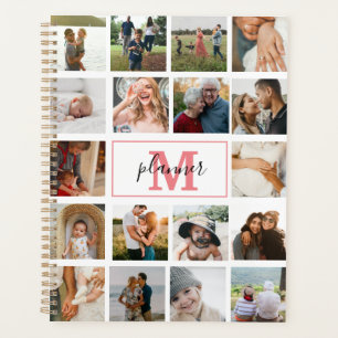 Monogrammed Photo Collage Personalized 2022 Planner