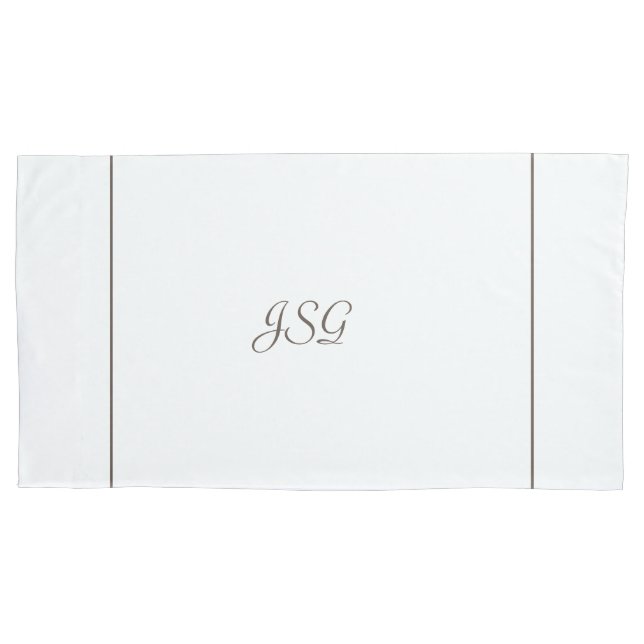 Monogrammed Pillowcase (Front)