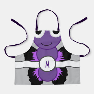 Monogrammed Pink Butterfly Apron