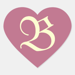 Monogrammed Pink Sticker