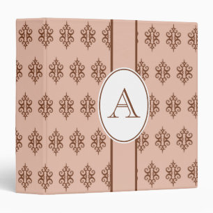 Monogrammed Pink Wedding Scrapbook Gift Binder