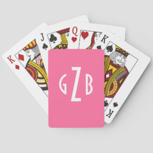Monogrammed Playing Cards