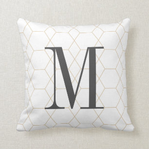 Monogrammed Polymod Throw Pillow