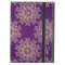 Monogrammed Purple and Gold Indian Pattern