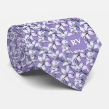 Monogrammed Purple Easter Lily Floral