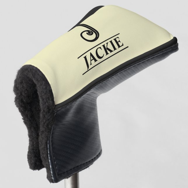 Monogrammed Putter Golf Head Cover (3/4 Front)