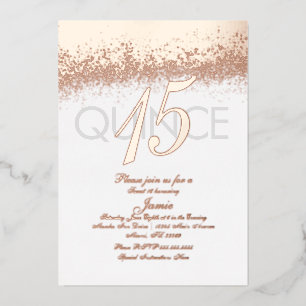 Monogrammed Quince Gold Pressed Glitter