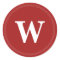 Monogrammed Red Christmas Envelope Seal Stickers