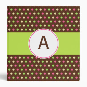 Monogrammed Retro Binder