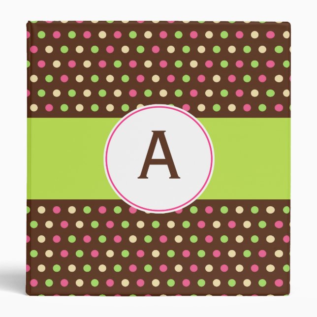 Monogrammed Retro Binder (Front)