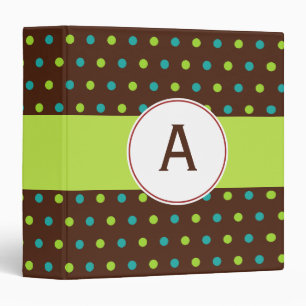Monogrammed Retro Binder