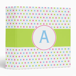 Monogrammed Retro Binder