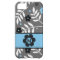 Monogrammed Retro Blue Floral Theme