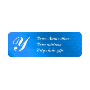 MONOGRAMMED-RETURN ADDRESS LABEL