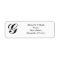 MONOGRAMMED-RETURN ADDRESS LABELS