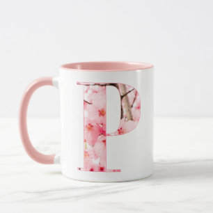 Monogrammed Sakura Mug with Customizable Name