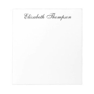 Monogrammed Script Notepad