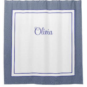Monogrammed Shower Curtain