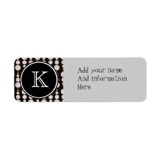 Monogrammed Silver Circle