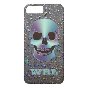 Monogrammed Skull on Oily LOOK iPhone 7 Case