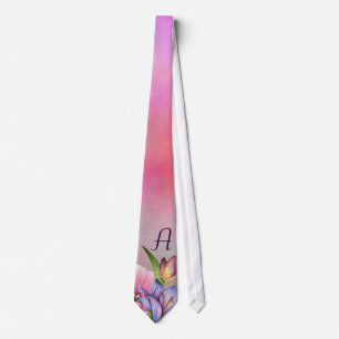 Monogrammed Spring Bouquet Tie