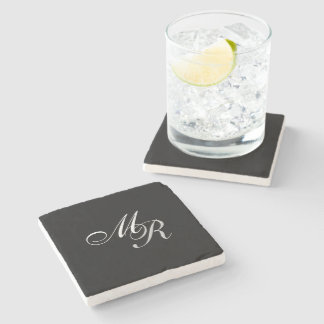 Monogrammed Stone Coaster