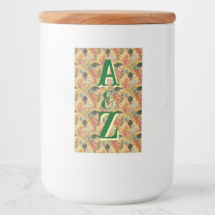 Monogrammed Storage Jar – Personalized Aesthetic C Food Label