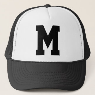 Monogrammed Superstar Black Trucker Hat