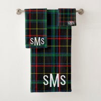Monogrammed Tartan Plaid