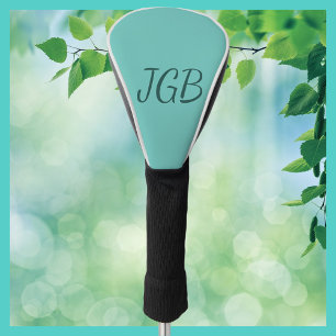 Monogrammed Teal or Choose Your Colour Golf Head Cover