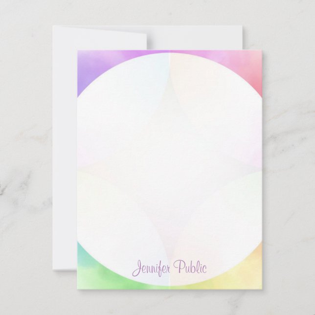 Monogrammed Template Modern Elegant Calligraphy (Front)