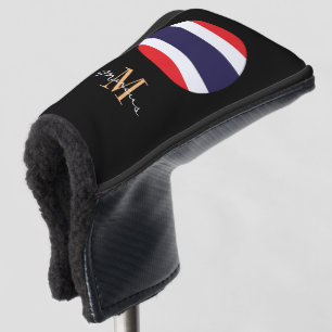 Monogrammed & Thai Flag Golf Clubs Covers 