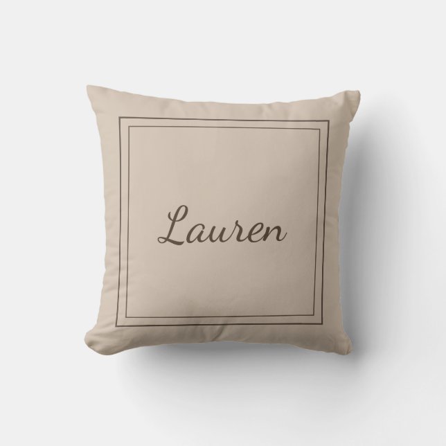 Monogrammed Throw Pillow (Front)