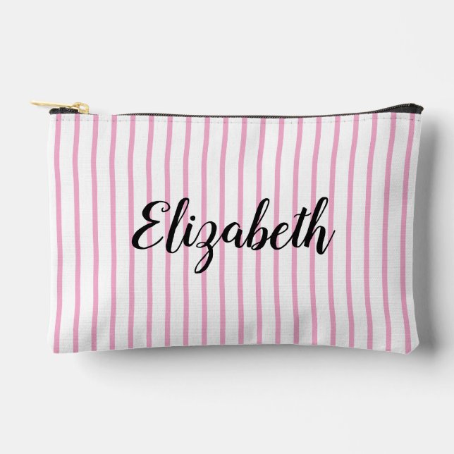 Monogrammed Toiletry Bag, make up bag, bridesmaid  Accessory Pouch (Front)