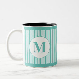Monogrammed Two-Tone coffee mug